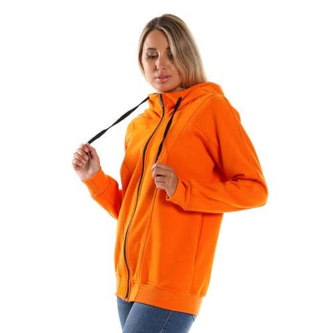 Caesar Woman Hoodie with Zipper and Pocket