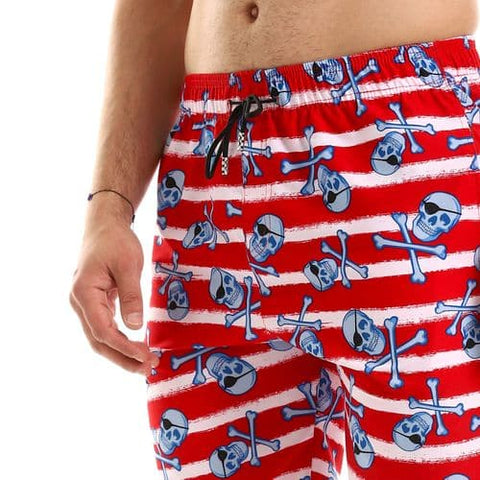 Caesar Printed Swim Short, Water Proof 100% Polyester Fabric