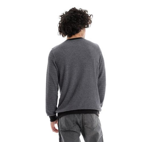 Caesar Mens Round Neck stripped Sweatshirt