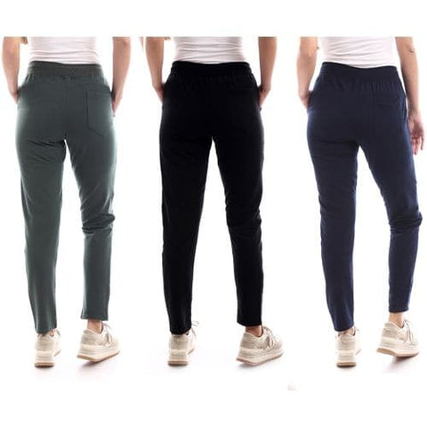 Caesar Bundle of 3 Elastic Waist Solid Sweatpants - Multicolor