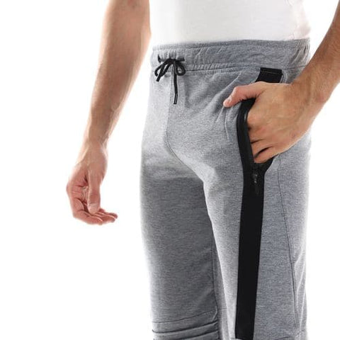 Caesar Detailed Casual Sweatpants With Zipper In Sides