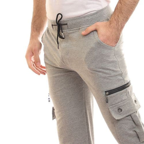 Caesar Elastic Waist with Baggy Sweatpants - Grey