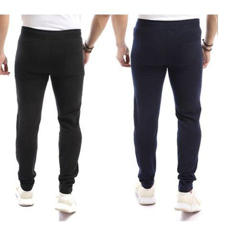 Caesar Bundle of 2 Elastic Waist Solid Sweatpants - Multicolor