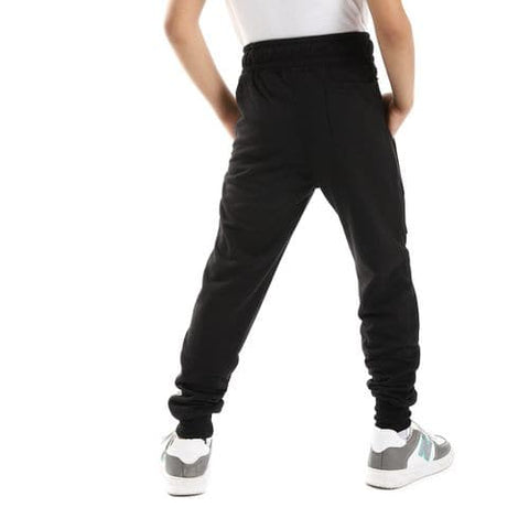 Caesar Boys Elastic Waist Sweatpants with Printed تاب و الجبهة