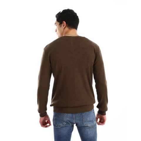 v neck derby sweatshirt olive