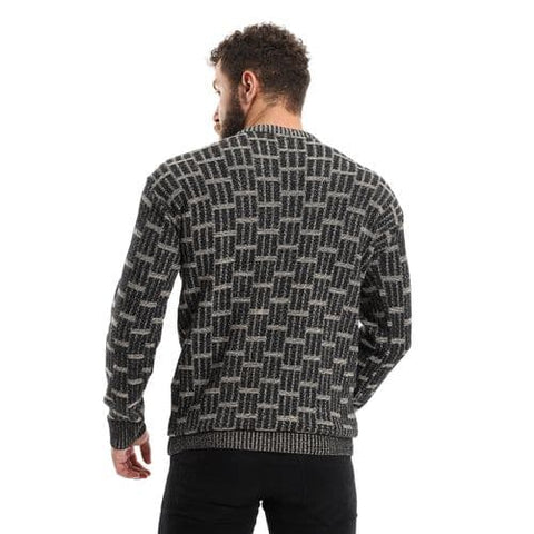 Men's wool pullover with Golden