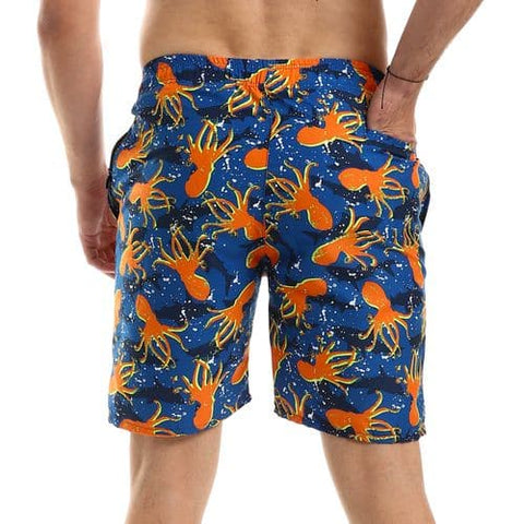 Caesar Printed Swim Short, Water Proof 100% Polyester Fabric