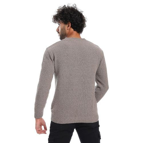 Wool Mens Pullover With V Neck