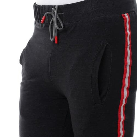 Caesar Elastic Waist with Tab Black Sweatpants